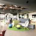 Stoked Associates - AXA Tower | Product Seen: [Decree Lounger, Halved Stool, Quiche Coffee Table & Game Modular Sofa]